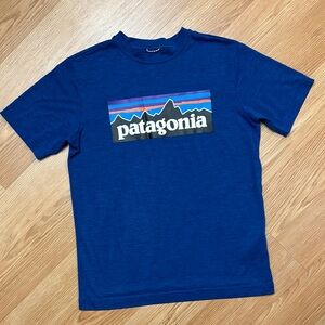 Patagonia Royal Blue Logo Tee